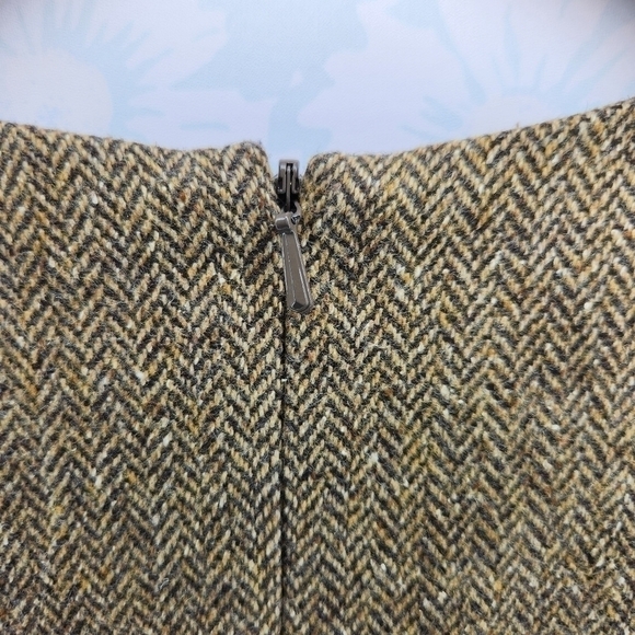 Vintage 1990s Eddie Bauer Wool Tweed Academia Sheath Dress Size Small Petite - Picture 7 of 11